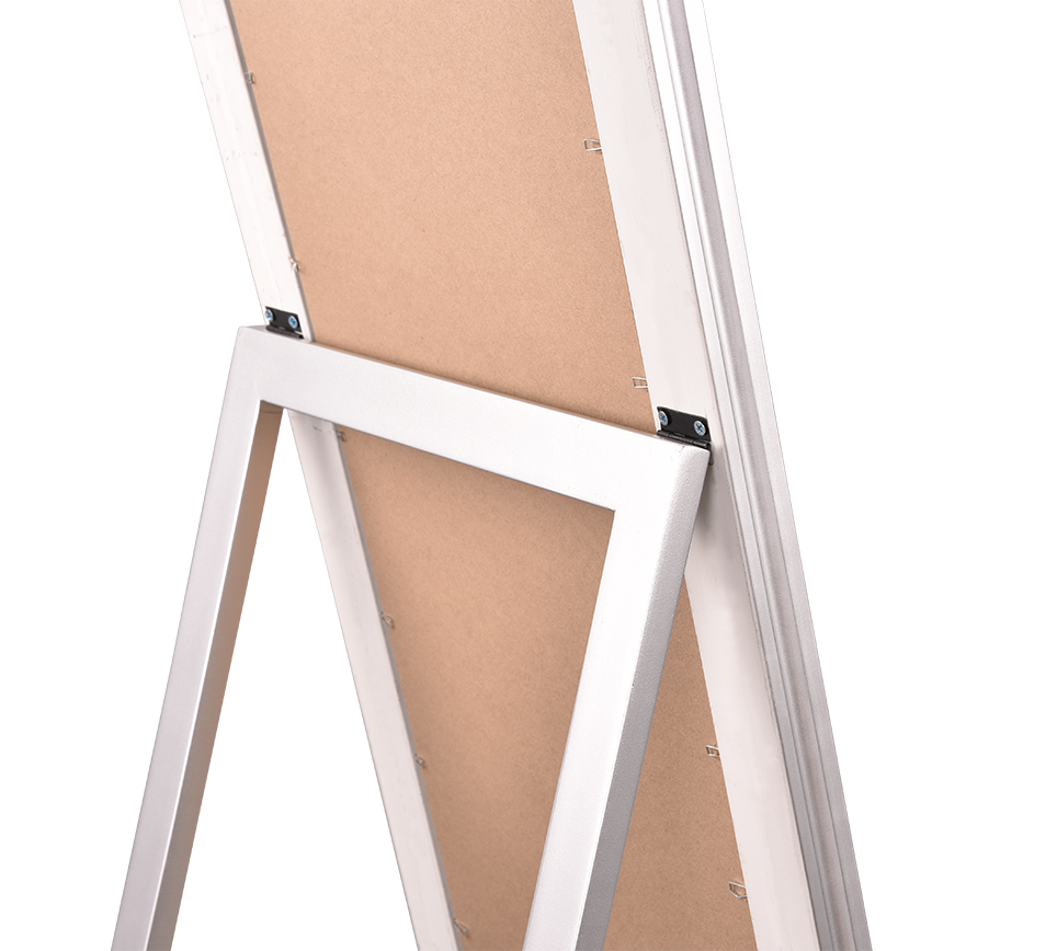 Sonja mirror 40 x 160 cm silver with stand