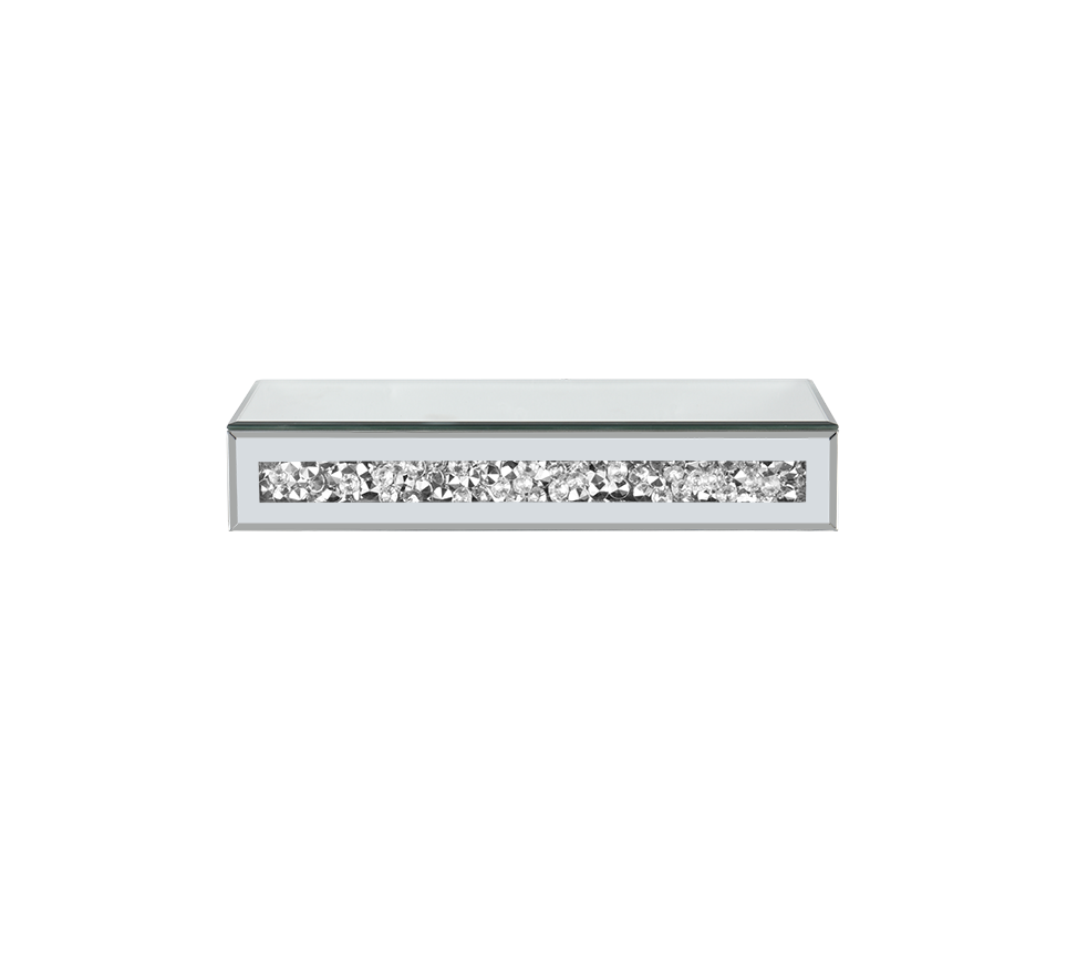 Zoe wall shelf 30 cm mirror glass/glitter