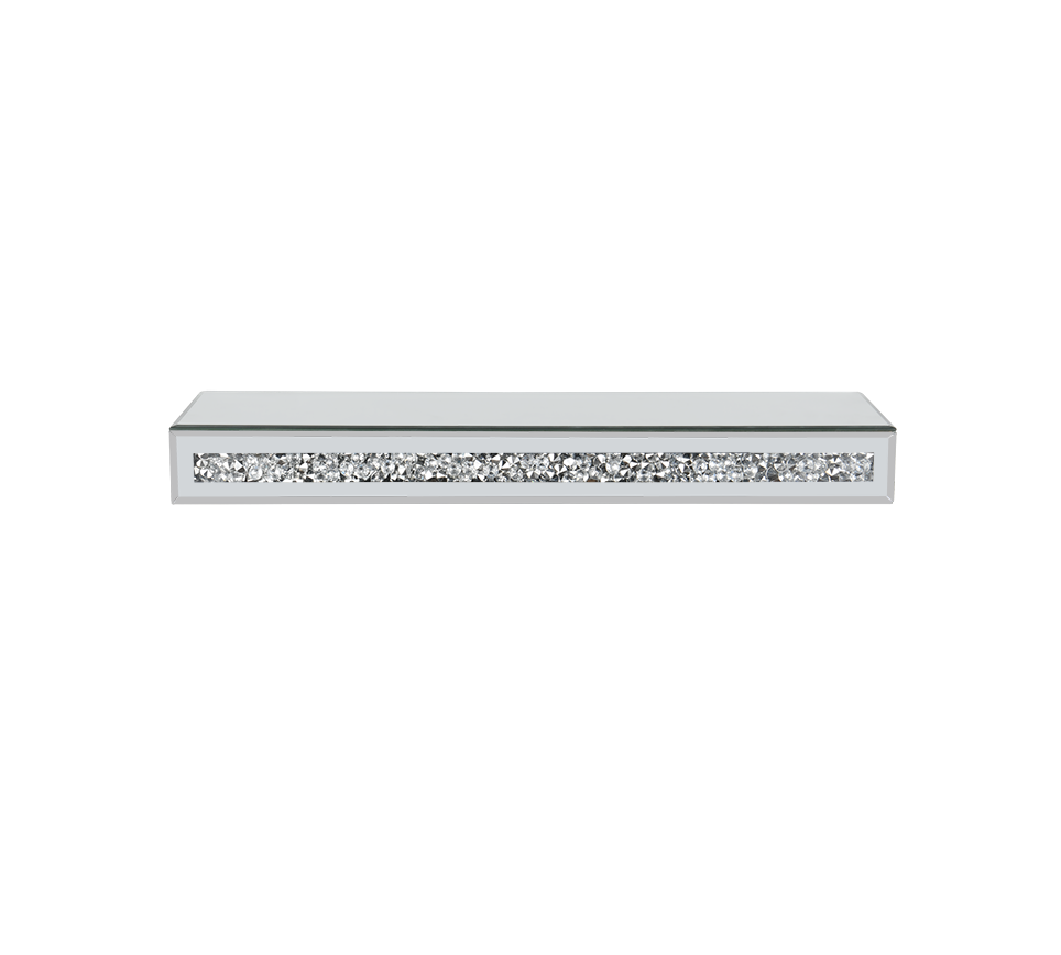 Zoe wall shelf 50 cm mirror glass/glitter