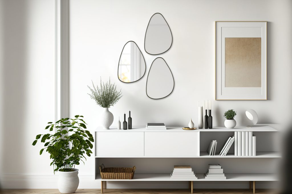 Britta mirror 35 x 50 cm black