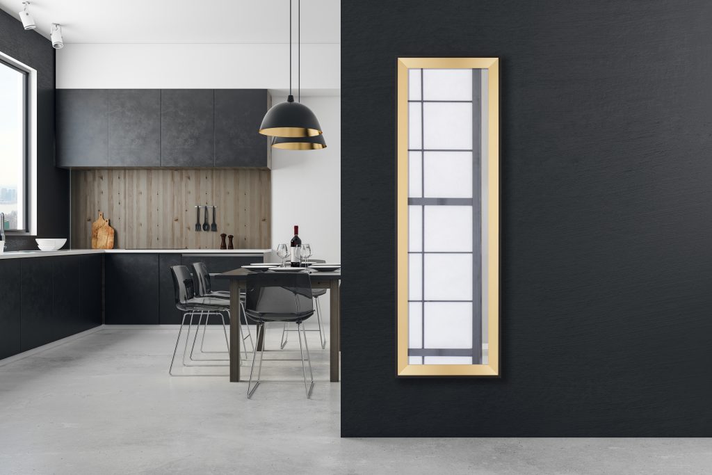 Bianka mirror 50 x 150 cm black/gold