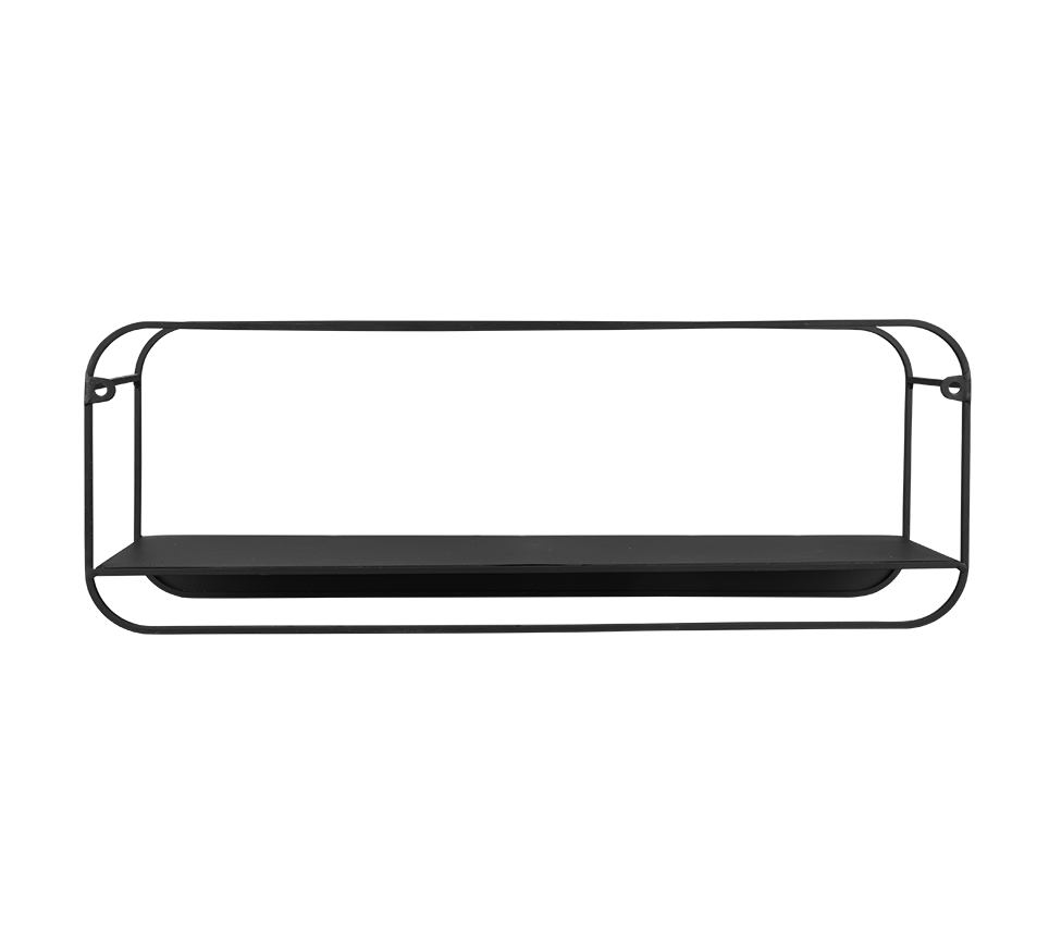 Linda wall shelves 50 x 18 x 15 cm black