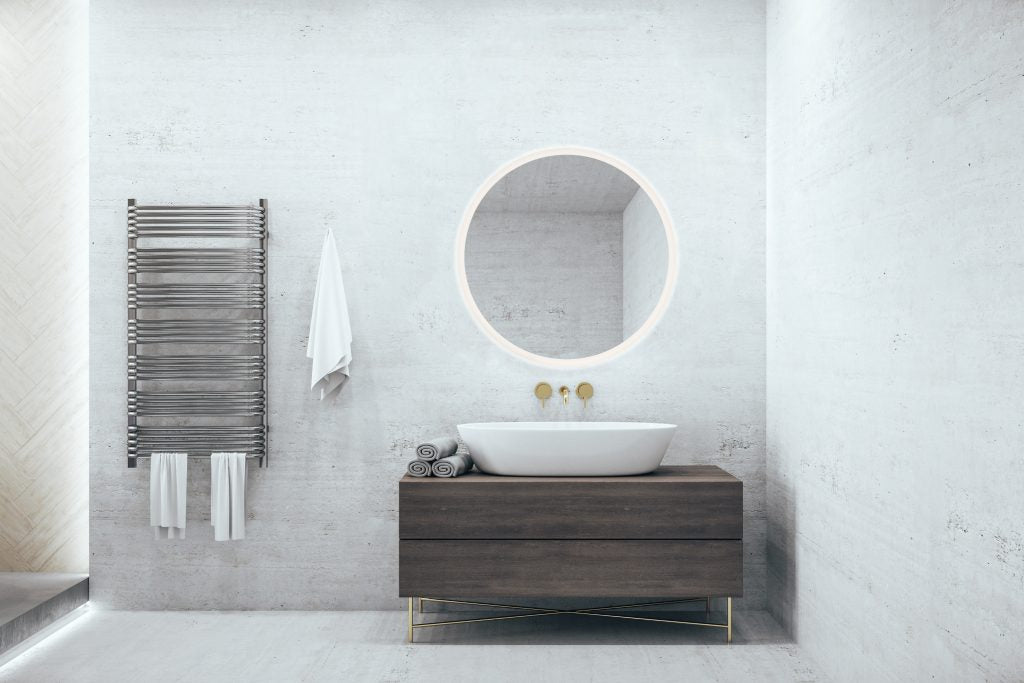 Aurora mirror 60 cm with LED-light mirror glass IP44