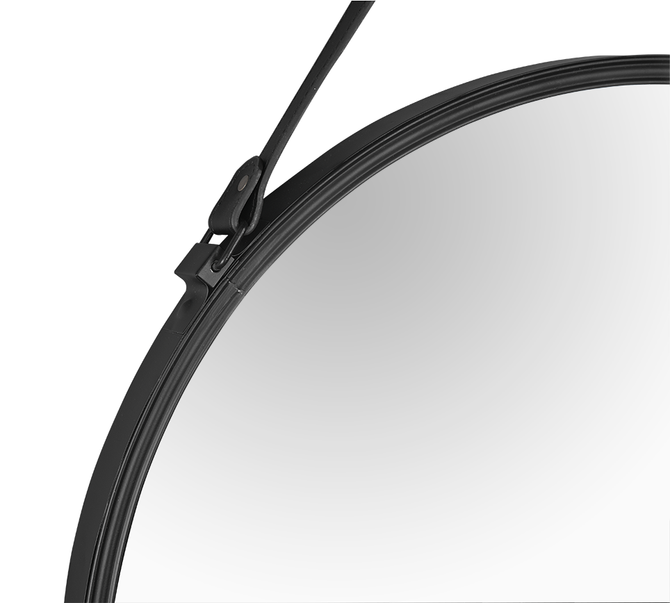 Delia mirror Ø55 cm black
