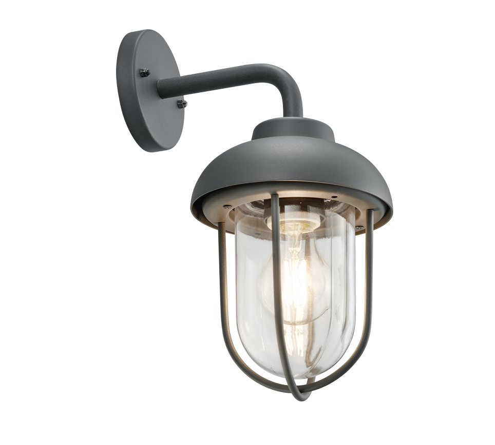 Duero wall lamp E27 anthracite — 202760142
