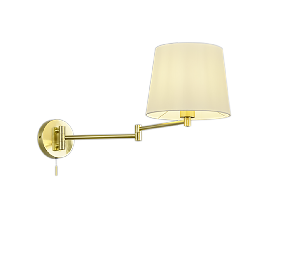 Lyon wall lamp E27 matt brass — 209100108