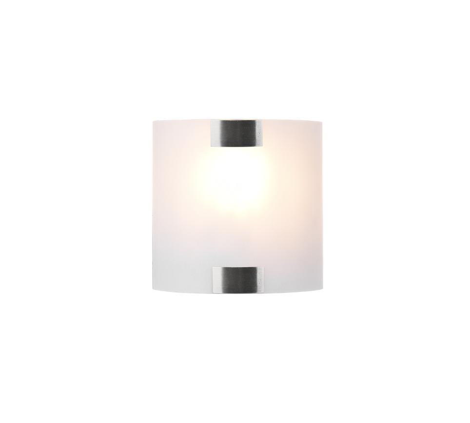 Pura wall lamp 20 cm E27 brushed steel — 212700107