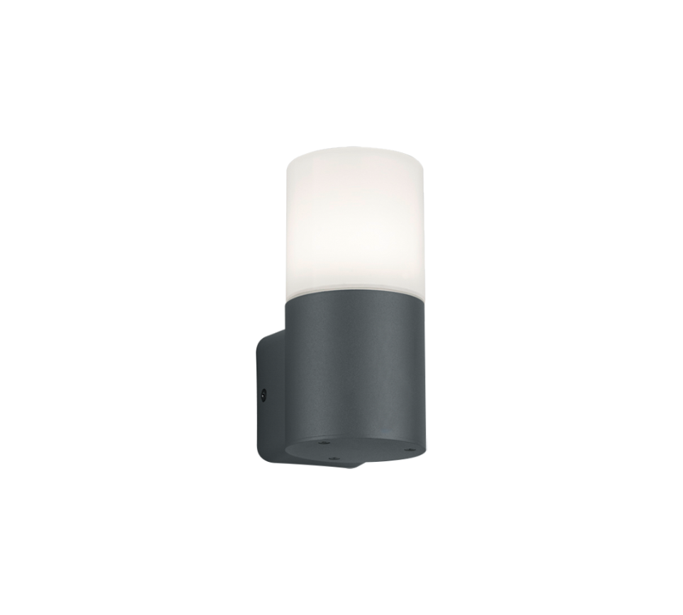 Hoosic wall lamp 1-pc E27 anthracite — 224060142