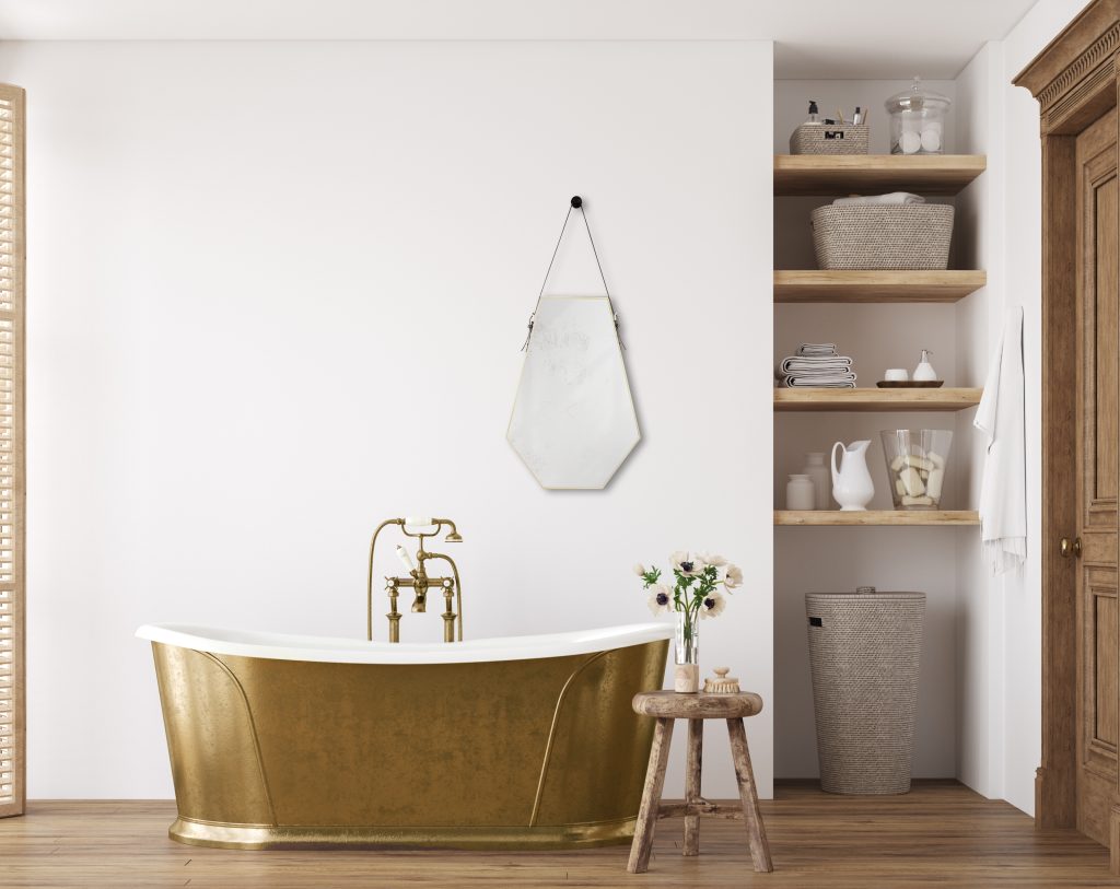 Emma mirror 48 x 66 cm gold