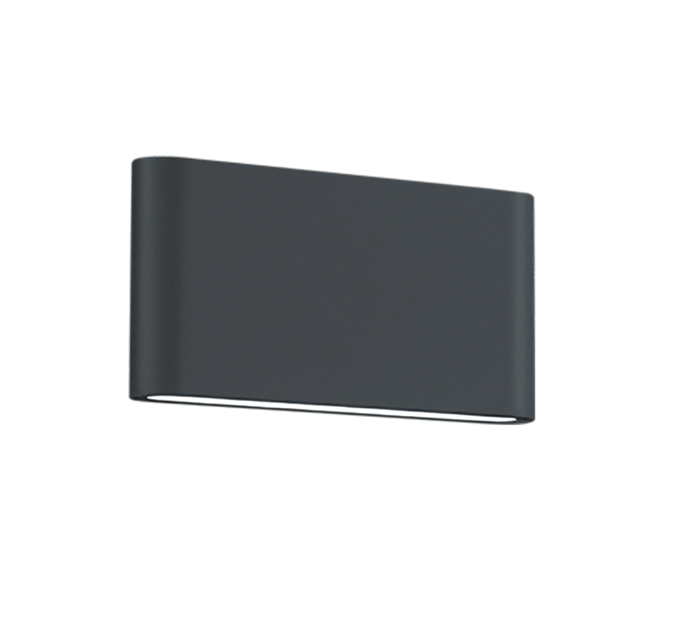 Thames II LED wall lamp 17,5x9 cm anthracite — 227660242