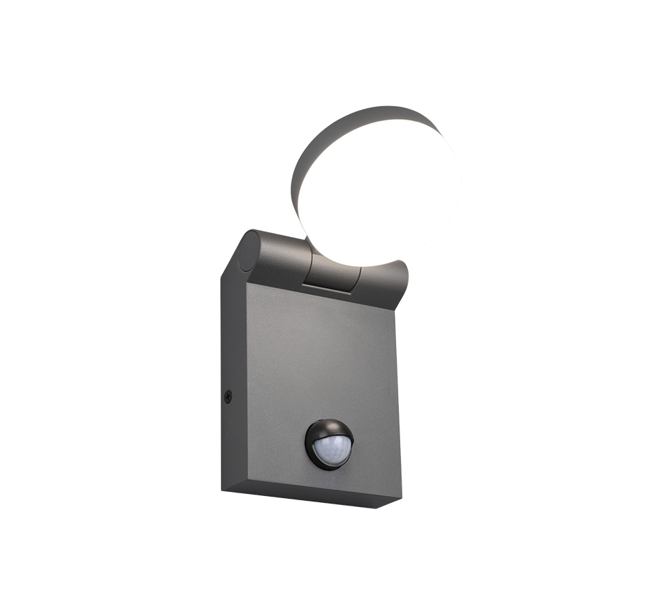 Adour LED wall lamp anthracite motion sensor — 245569142
