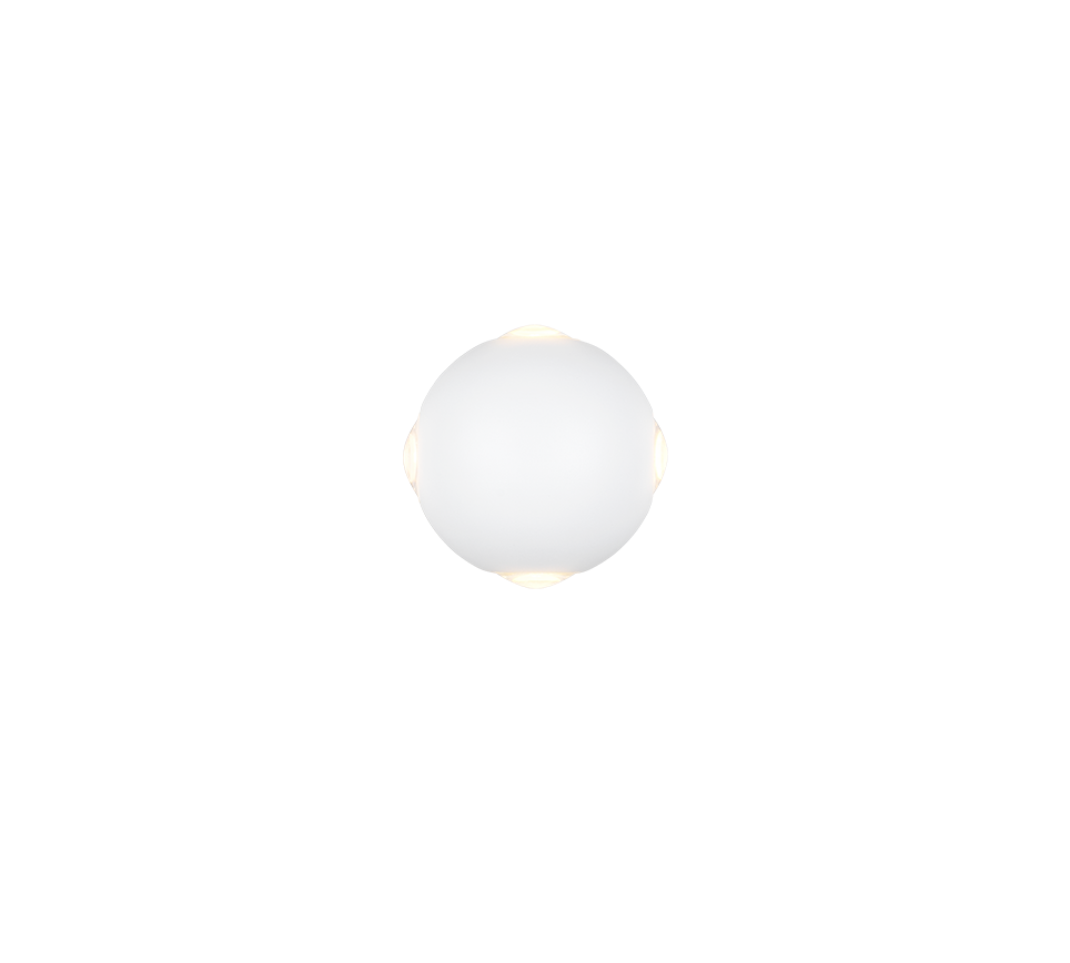 Avisio 4xLED wall lamp matt white — 246760431