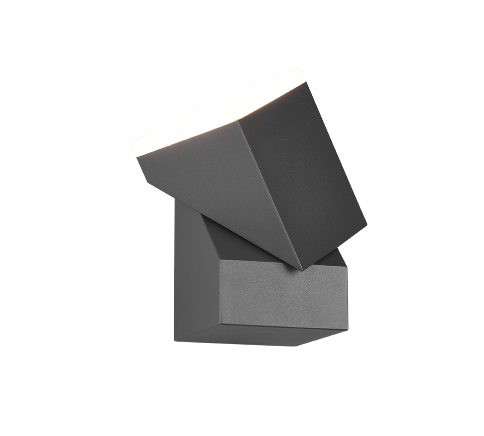Avon LED 1-pc wall lamp anthracite — 270660142