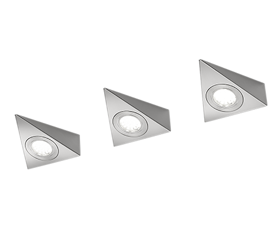 Ecco LED wall lamp 3-pc hrjattu teräs — 273370307