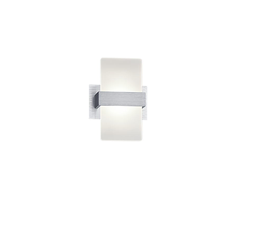 Platon LED wall lamp 1-pc brushed aluminium — 274670105