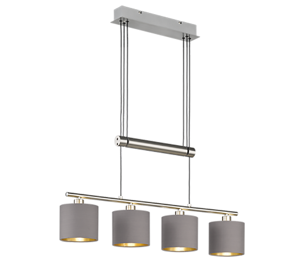 Garda pendant 4xE14 brushed steel — 305400441