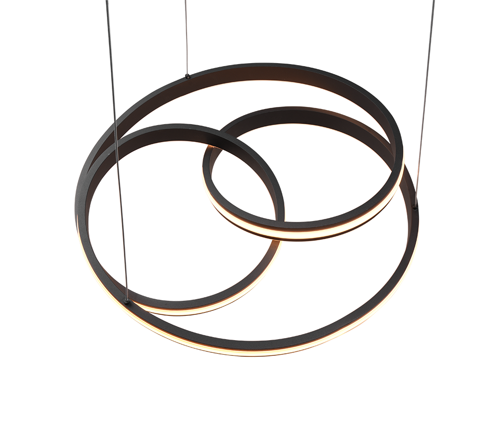 Nuria LED pendant matt black — 326210132