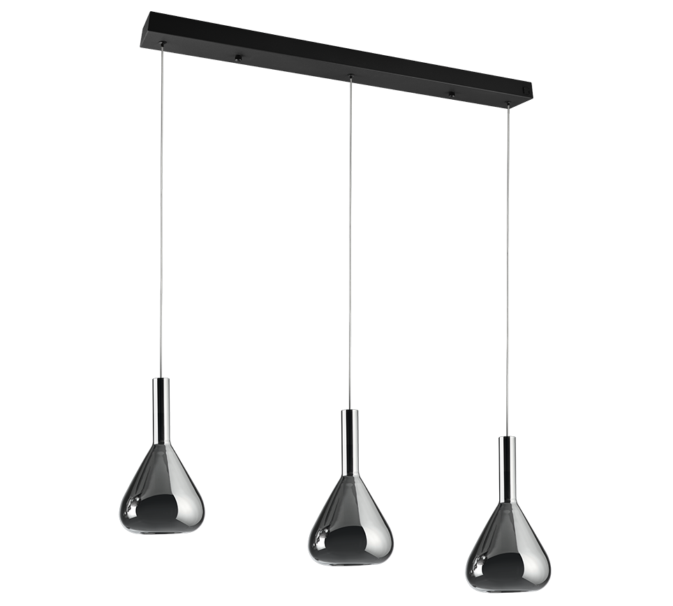Cipera LED pendant 3-pc matt black — 345010332