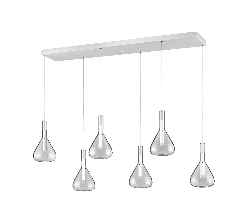 Cipera LED pendant 6-pc matt white — 345010631