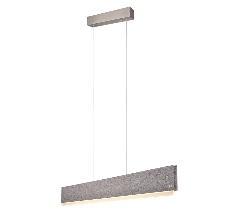 Cicara LED pendant brushed steel/grey — 345110207