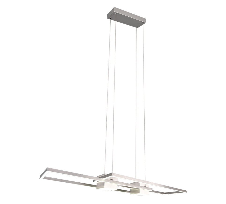 Albany LED pendant brushed steel — 347710407