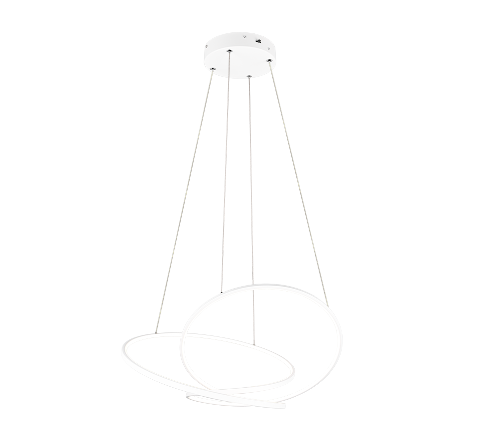 Darvin LED pendant 84 cm matt white — 349119131