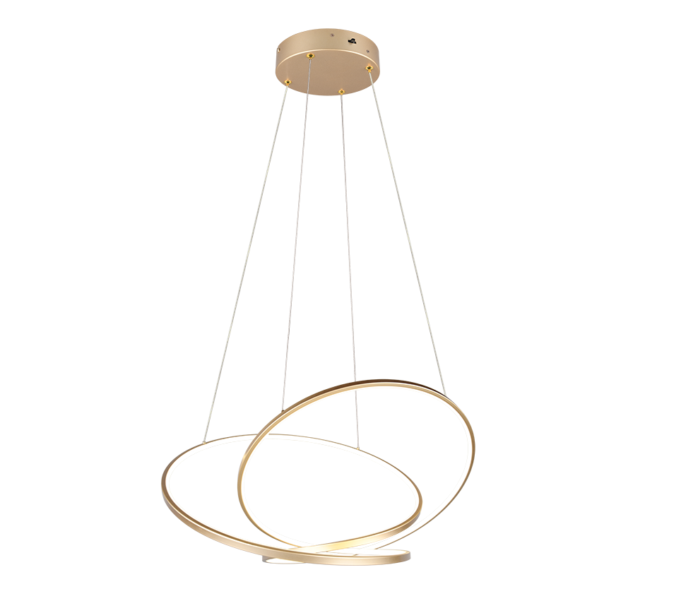 Darvin LED pendant 84 cm gold — 349119179