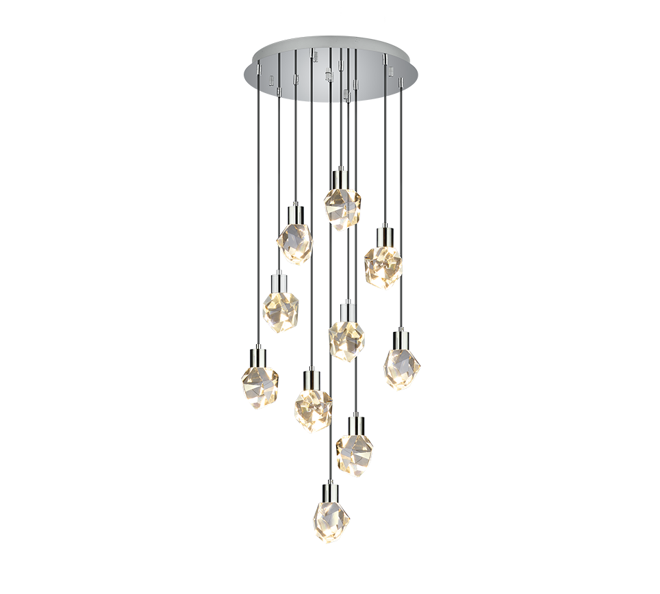 Verano LED pendant 10-pc transparent — 354531006