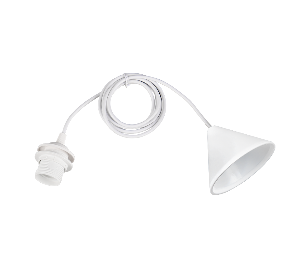 Sala E27-suspension kit 2m white with plastic cord — 359100101