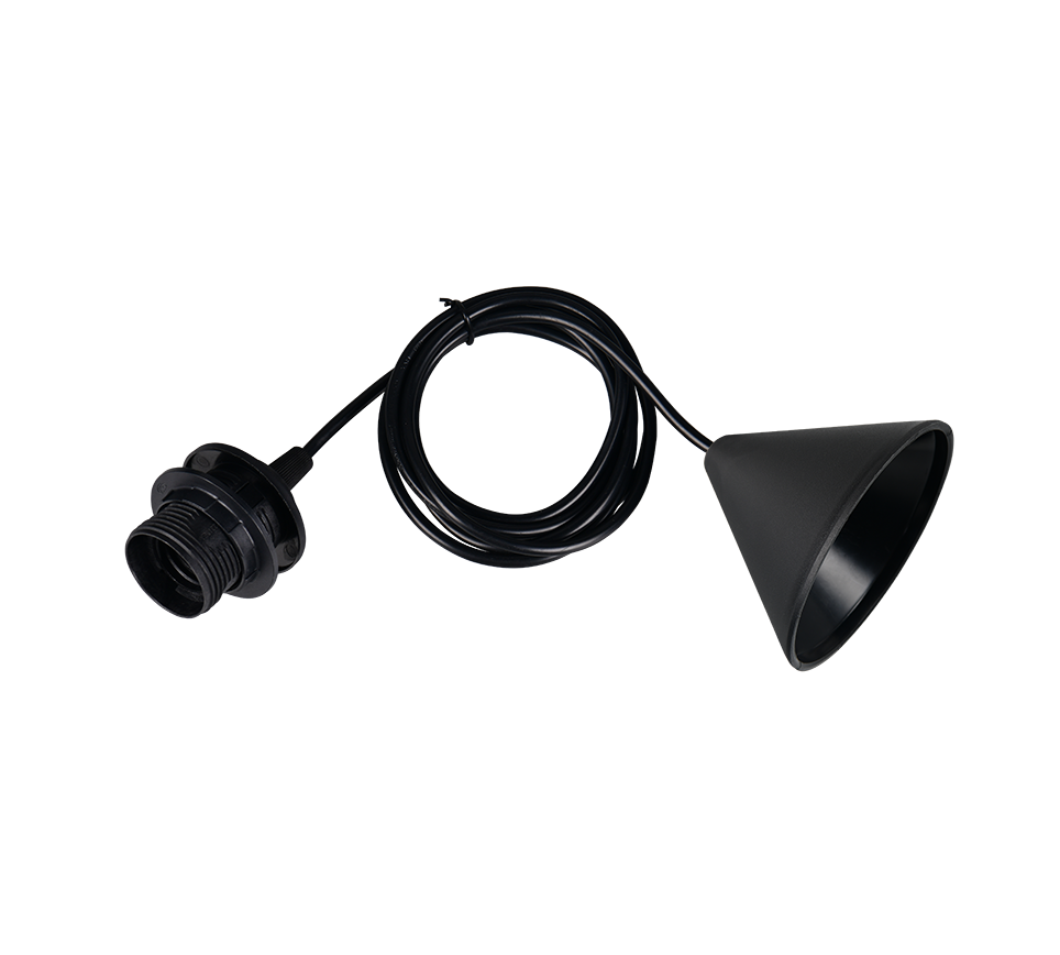Sala E27-suspension kit 2m black with plastic cord — 359100102