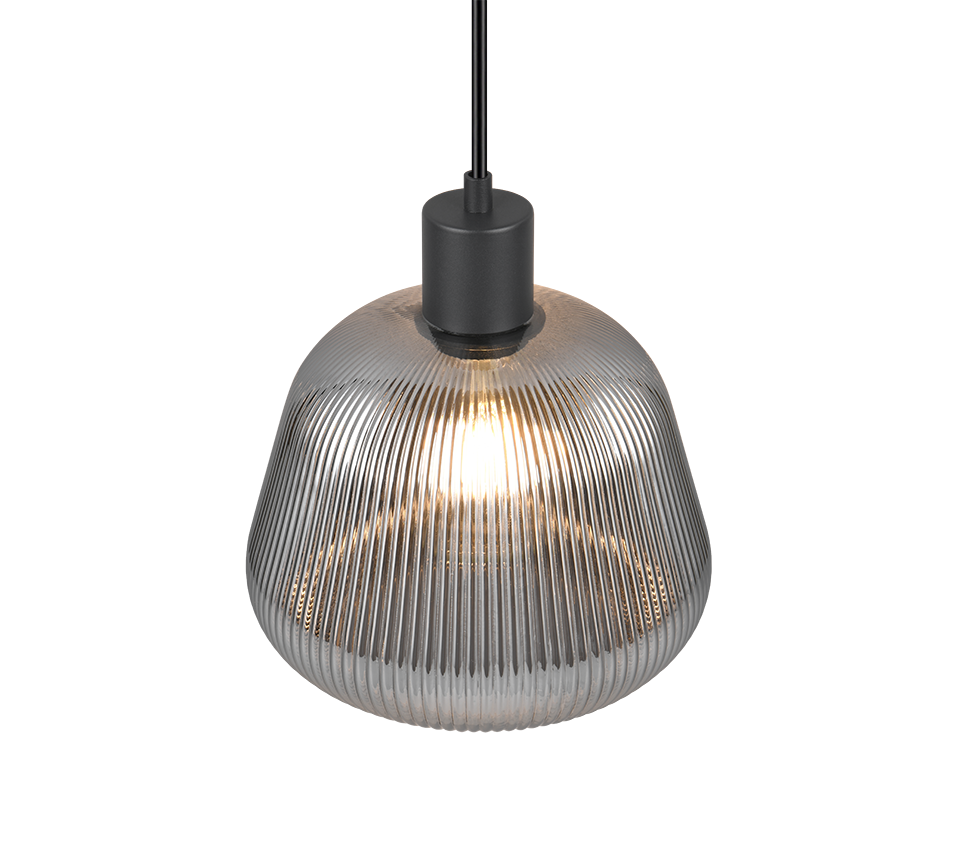 Tarifa pendant 1-pc E27 matt black/chrome plated — 362800132