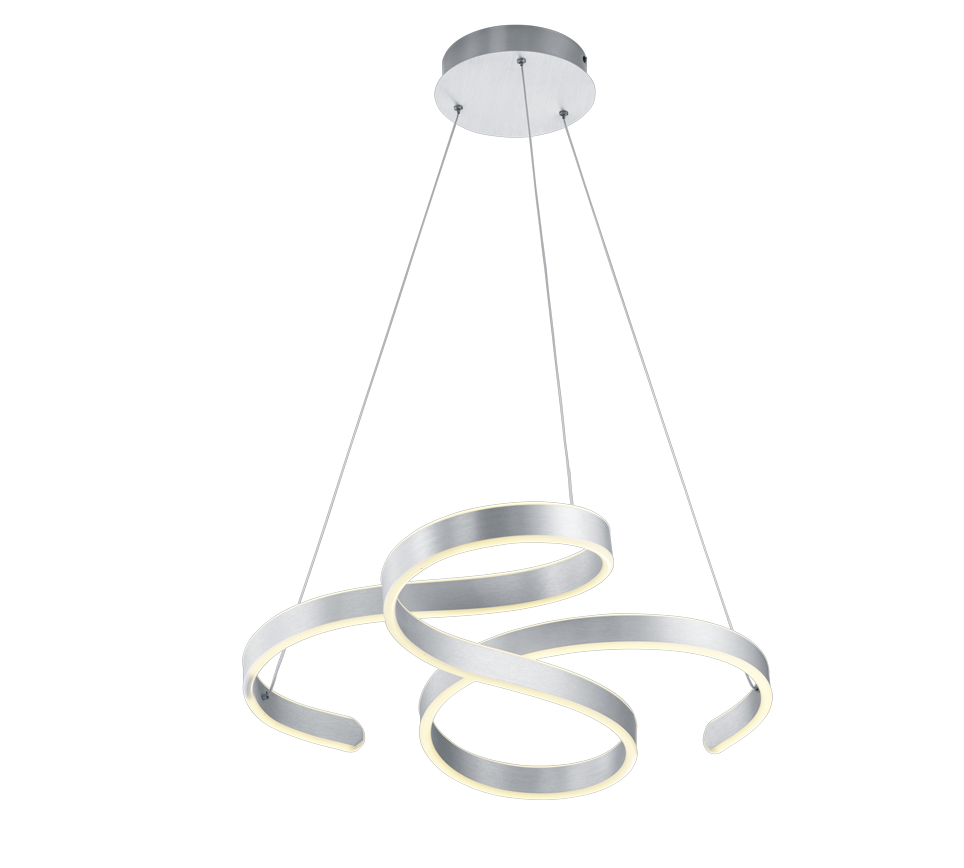 Francis LED pendant brushed aluminium — 371310105