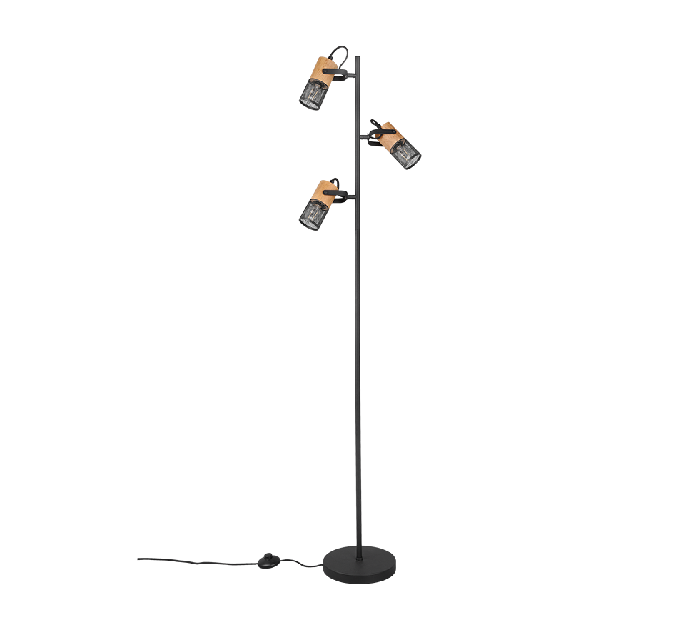 Tosh floor lamp E14 matt black — 404300332