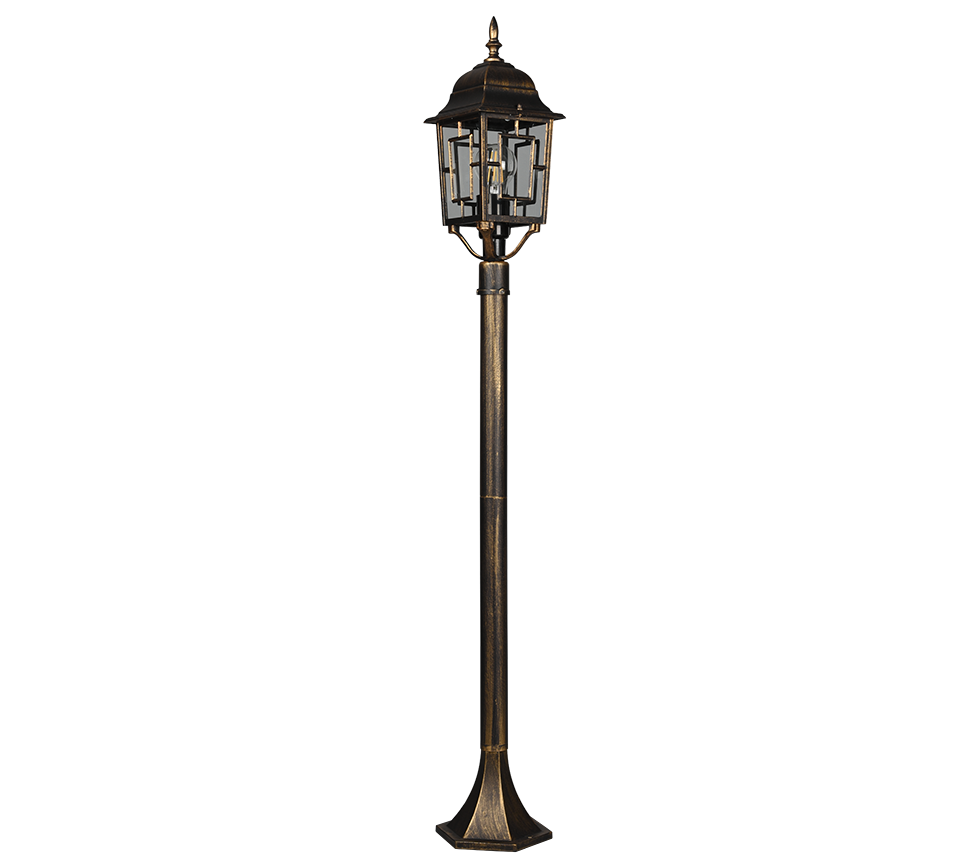 Volturno pole lamp 1-pc 100 cm E27 antique rust — 405960128