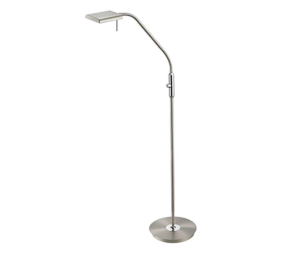 Bergamo LED floor lamp brushed steel — 420910107