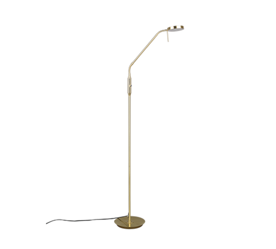 Monza LED floor lamp matt brass — 423310108