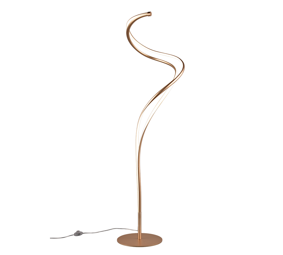 Nala LED floor lamp matt brass — 444310179