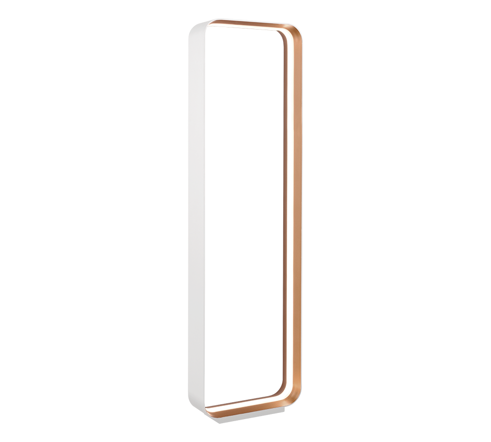 Cizione LED floor lamp matt white/gold — 444610131