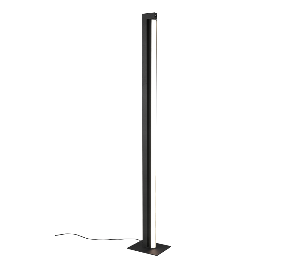 Seeker LED floor lamp matt black — 448810132