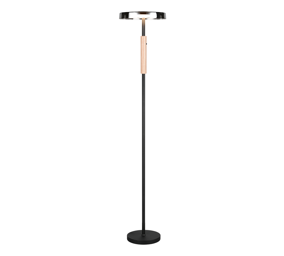 Celeste LED floor lamp matt black/white/coffee brown — 454910165