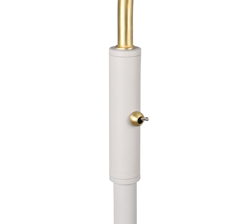 Traveller floor lamp E27 warm grey/matt brass — 463400176