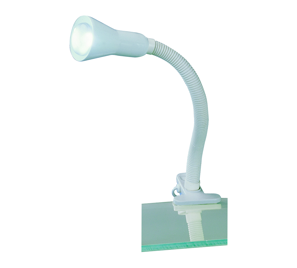 Flexo table lamp clip E14 white — 5028010-01