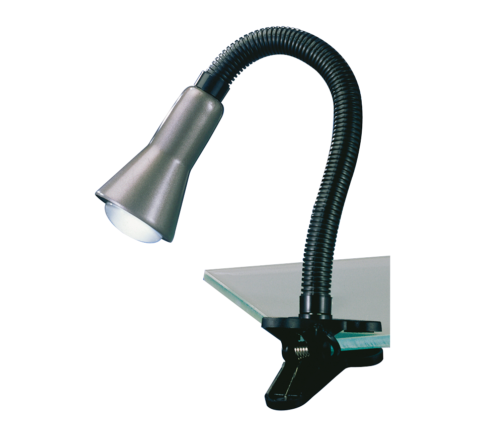 Flexo table lamp clip E14 grey — 5028010-47