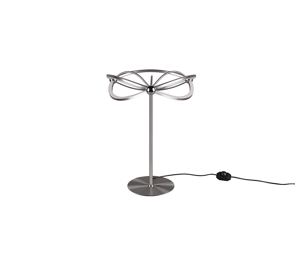 Charivari LED table lamp brushed steel — 521210107