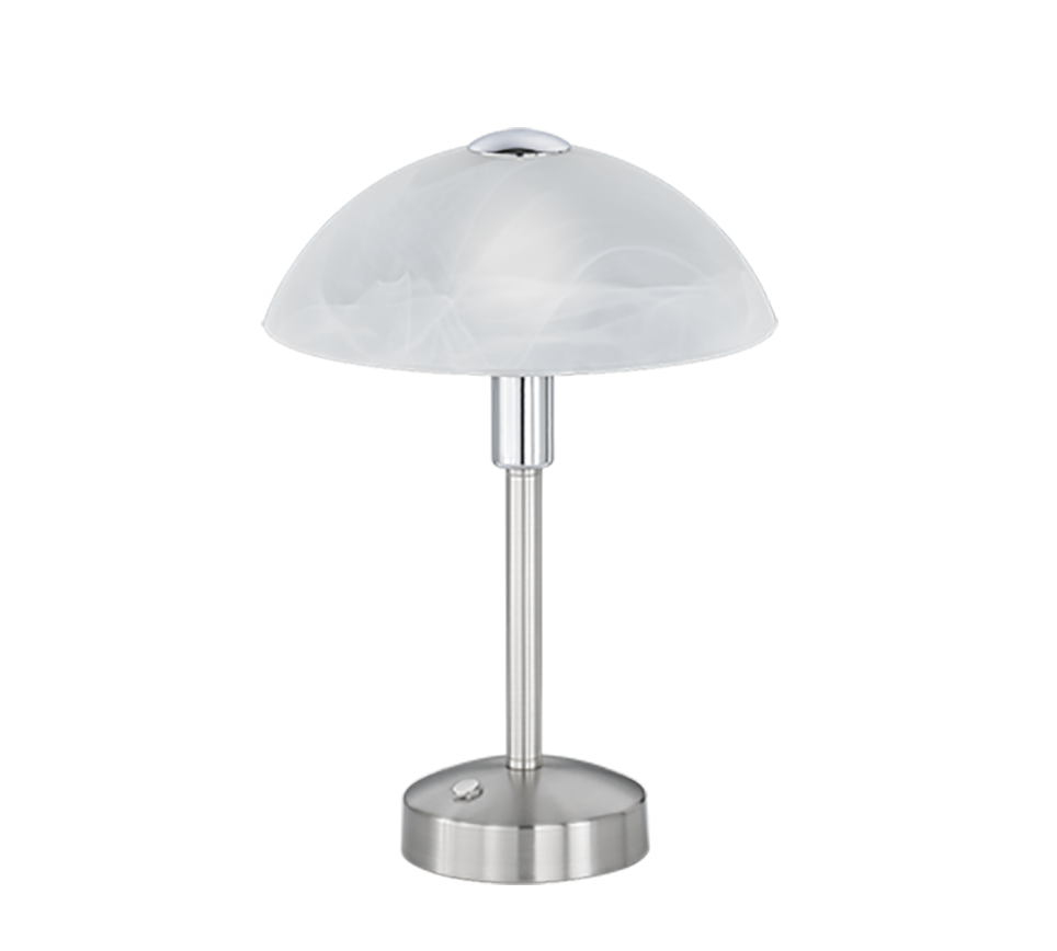 Donna LED table lamp brushed steel — 525790107