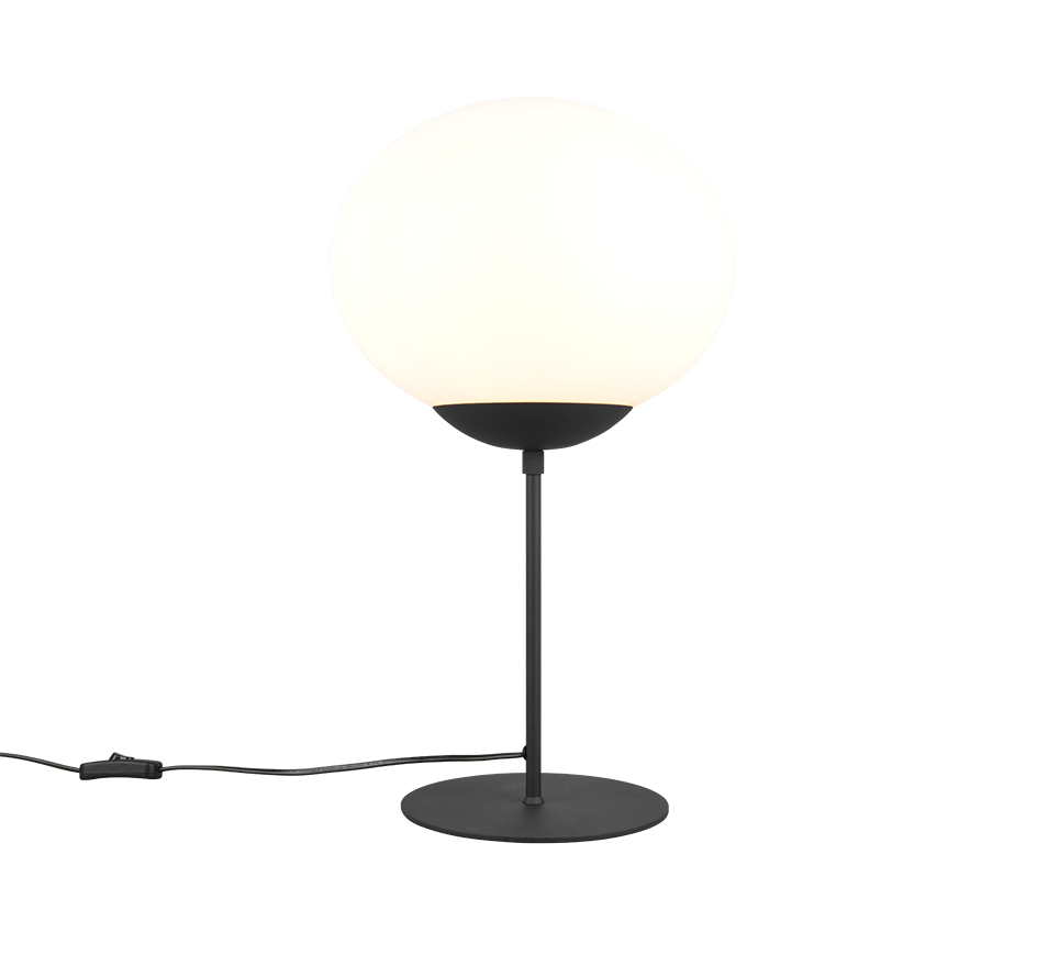 Fomento table lamp E27 matt black/white — 563100132
