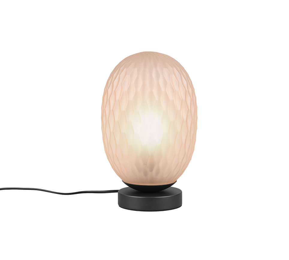 Facette table lamp E27 matt black/amber — 564200113