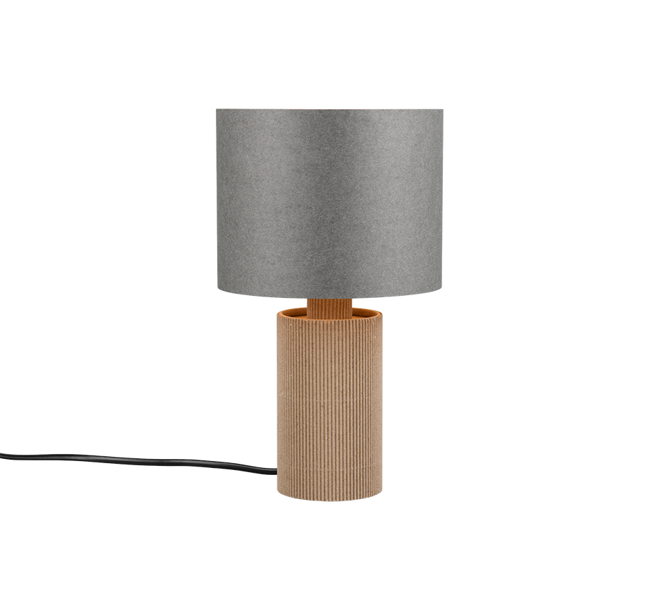 Canio table lamp 27 cm E27 wood/grey — 568100111