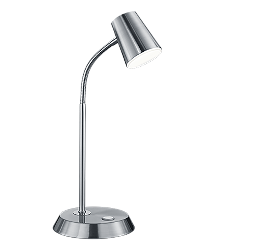 Narcos LED table lamp brushed steel — 573190107