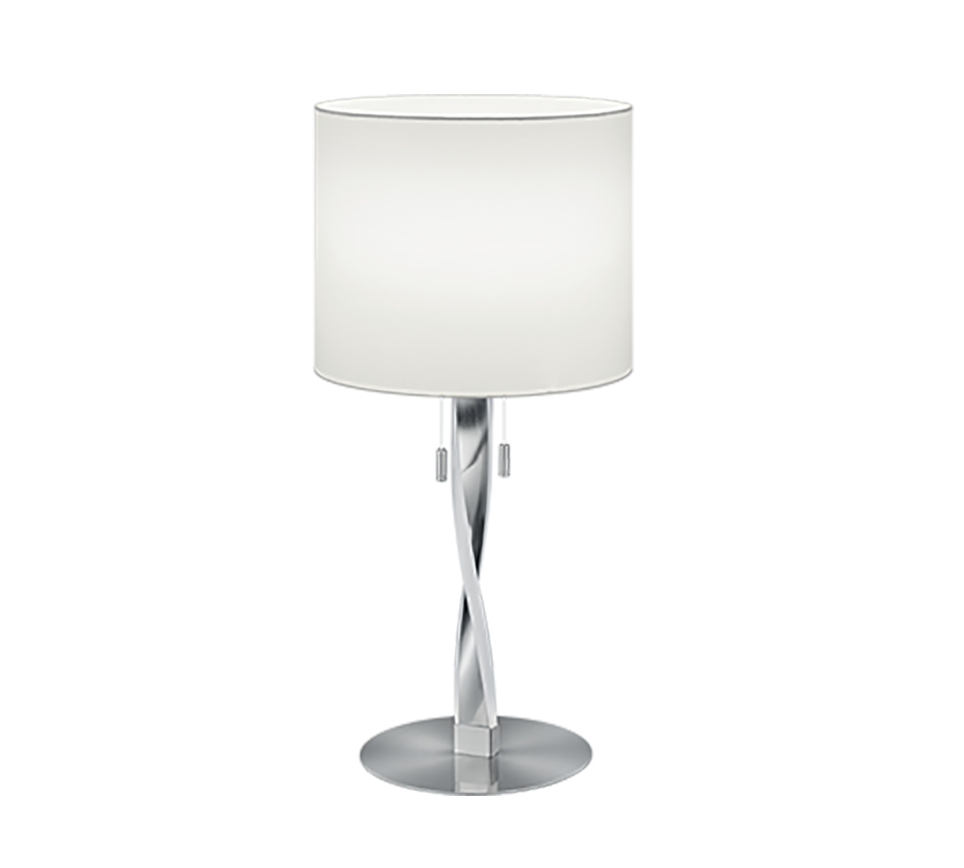 Nandor table lamp E27 + LED brushed steel — 575310307